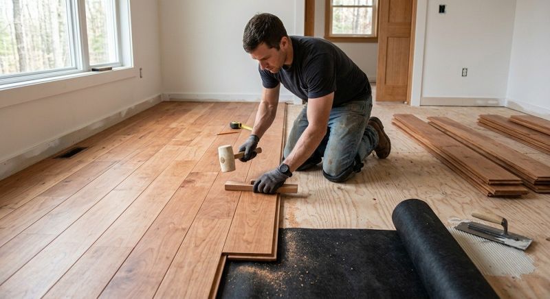 Cherry Floor Installation in Adams County, CO