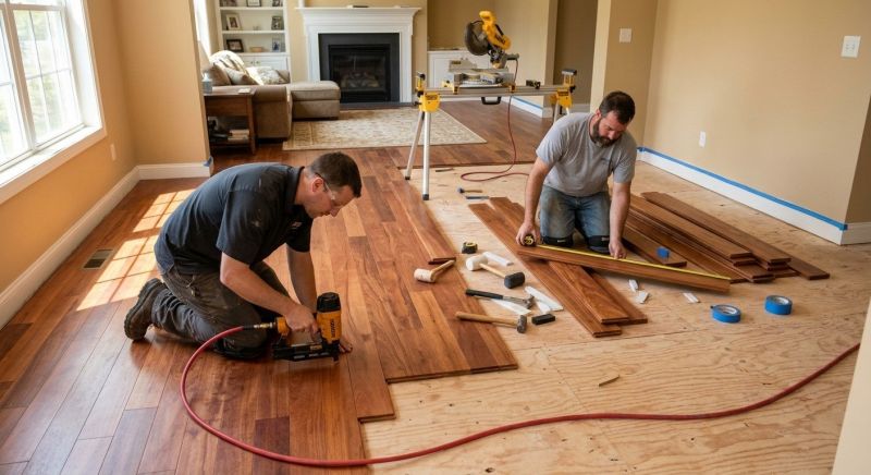 Cherry Floor Installation in Jefferson County, CO