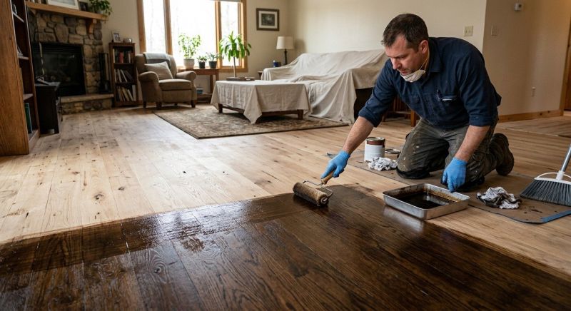 Hardwood Floor Staining in Parker, CO