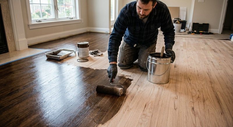 Hardwood Floor Staining in Parker, CO