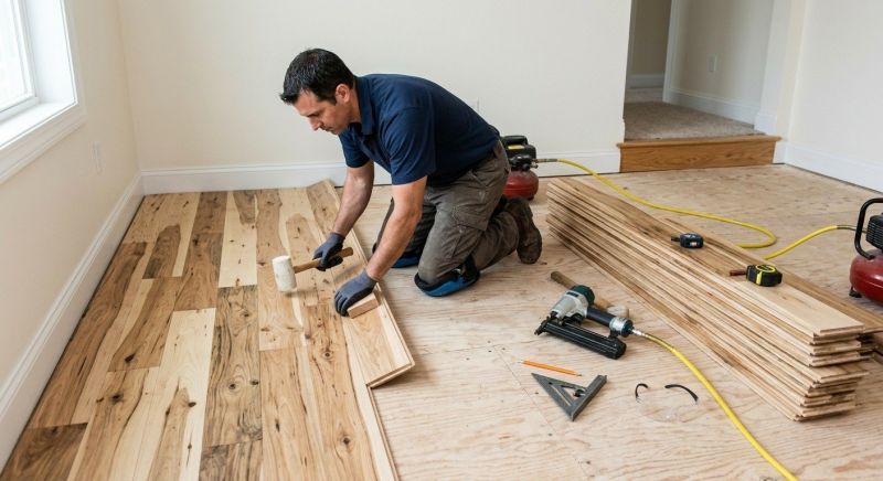Hickory Floor Installation in Littleton, CO