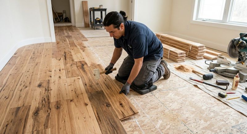 Hickory Floor Installation in Littleton, CO
