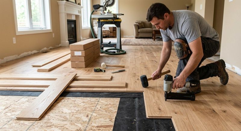 Oak Floor Installation in Aurora, CO