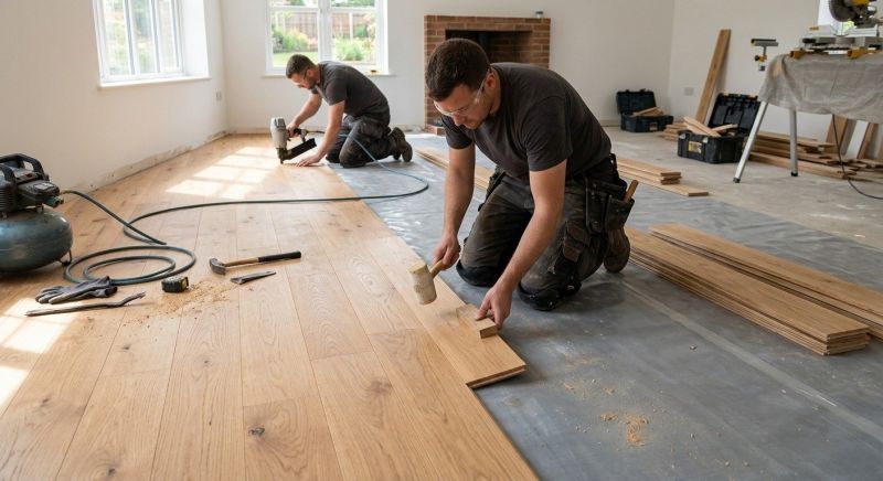 Oak Floor Installation in Conifer, CO