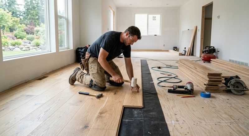 Oak Floor Installation in Sedalia, CO