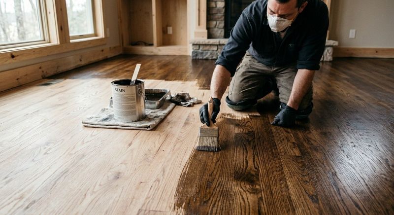 Oak Floor Staining in Littleton, CO