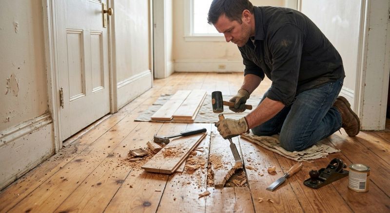 Pine Floor Repair in Littleton, CO