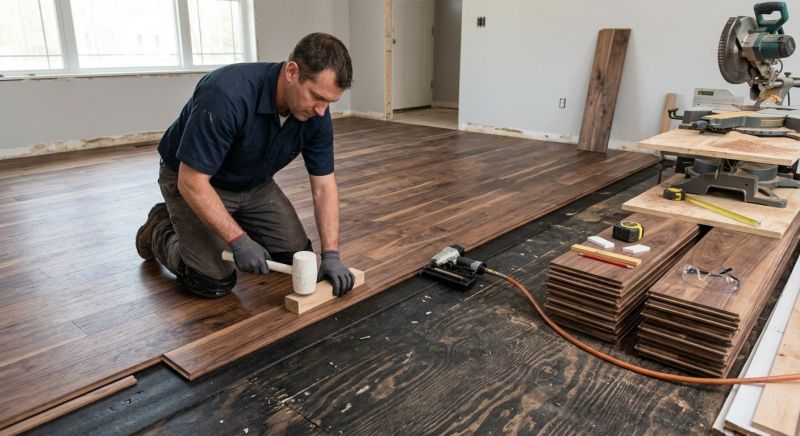 Walnut Flooring Installation in Littleton, CO