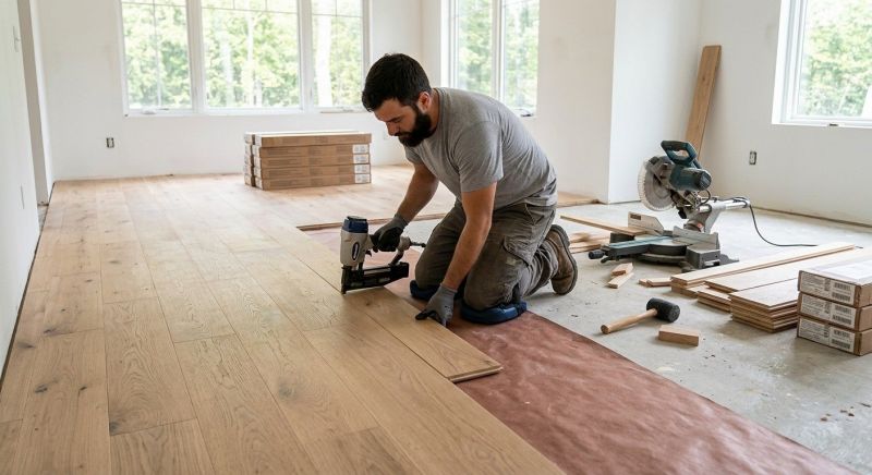White Oak Floor Installation in Littleton, CO