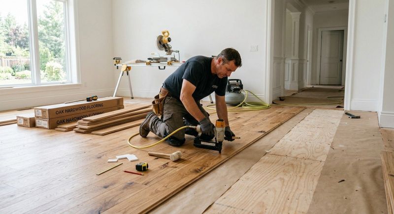 White Oak Floor Installation in Littleton, CO