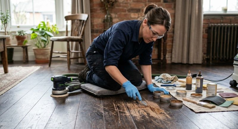 Wood Floor Scratch Repair in Conifer, CO